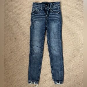 Buckle Black Women's Dark Blue High-Rise Slim Jeans